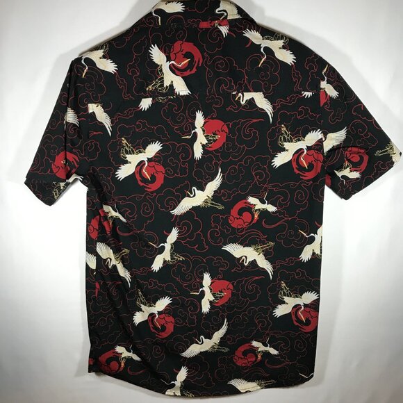 Just Attitude Adult Unisex Small All Over Print Short Sleeve Button Up Shirt - Picture 4 of 7